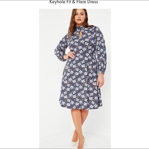 Eloquii Floral Plus Size Dress